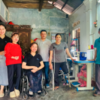 Sewing machines provided to support livelihoods for women with disabilities in Hue